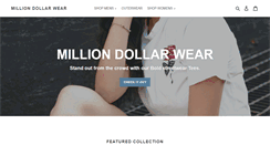 Desktop Screenshot of milliondollarwear.com